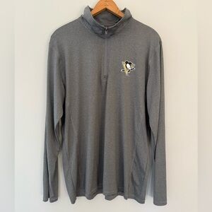 NHL Gray Quarter-Zip Pullover
